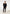 Neoprene Flower Coat in Black